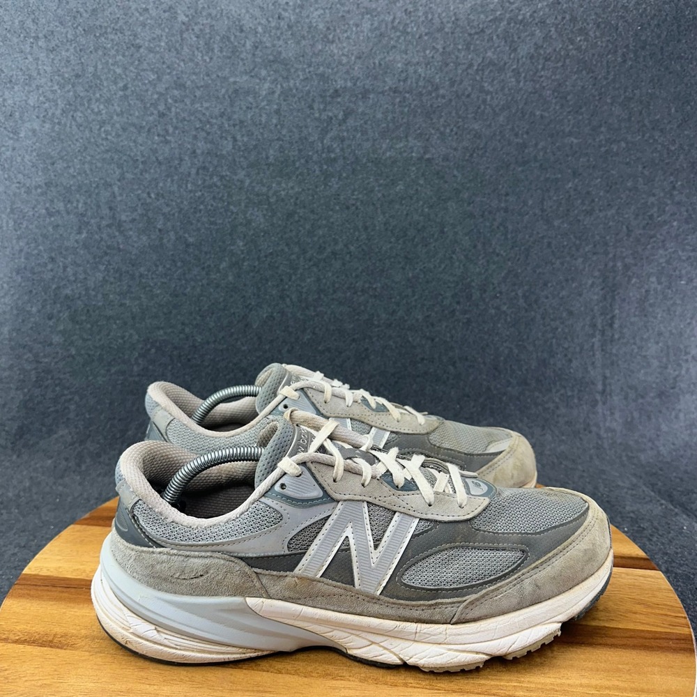 New Balance 990 v6 Sneakers Mens 11.5 2E Made in USA Gray Suede Casual M990GL6